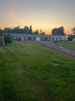 Another exterior view of the motel