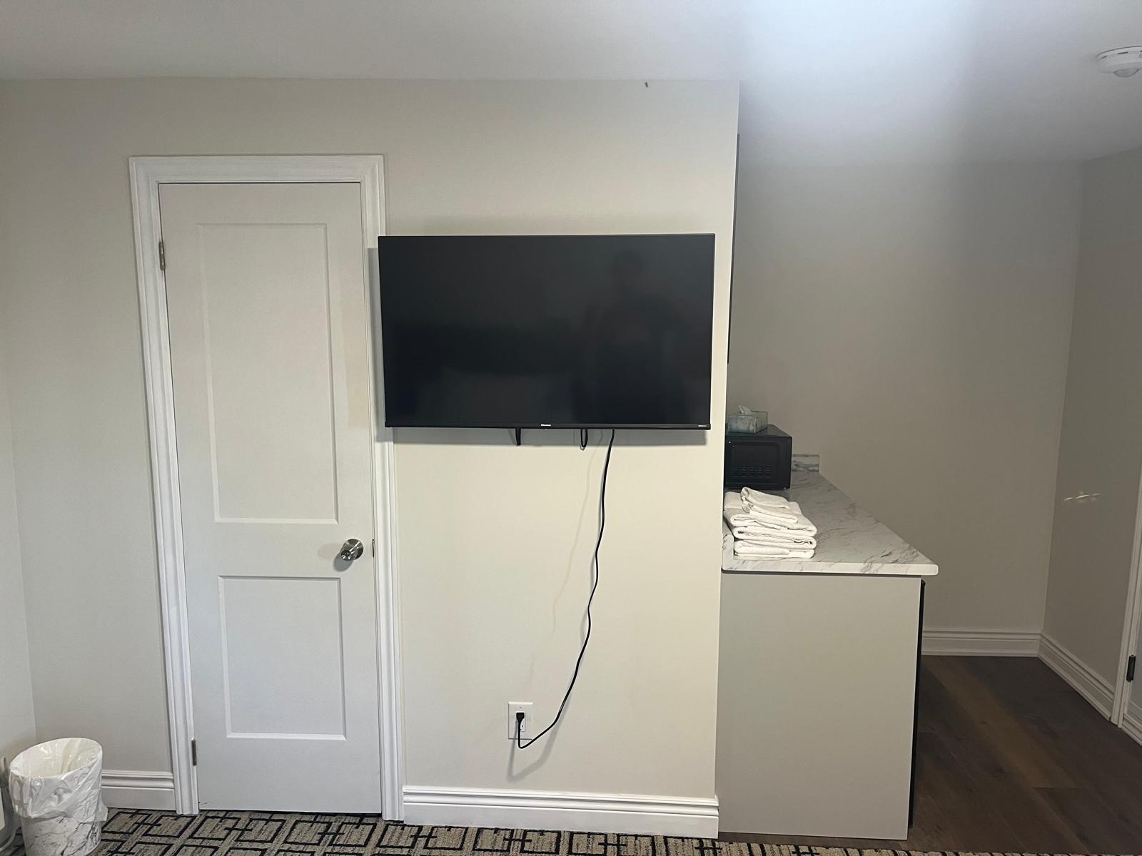 Interior view of a motel room